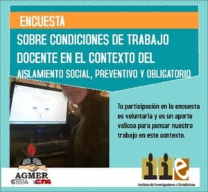 Encuesta sobre las condiciones de trabajo docente en el contexto de cuarentena
