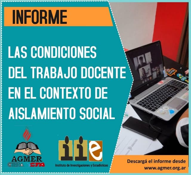 Informe sobre las condiciones de trabajo docente en el contexto  de aislamiento
