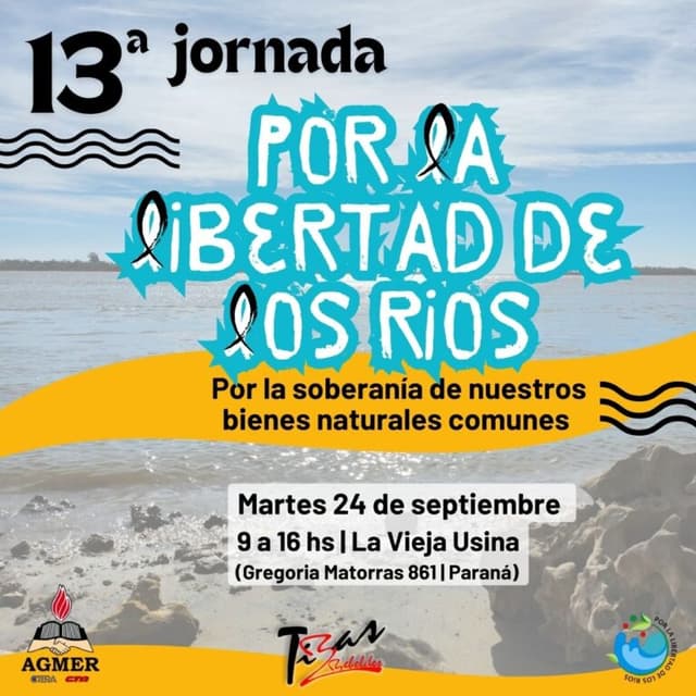 24 de septiembre: 13ª Jornada por la Libertad de los Ríos