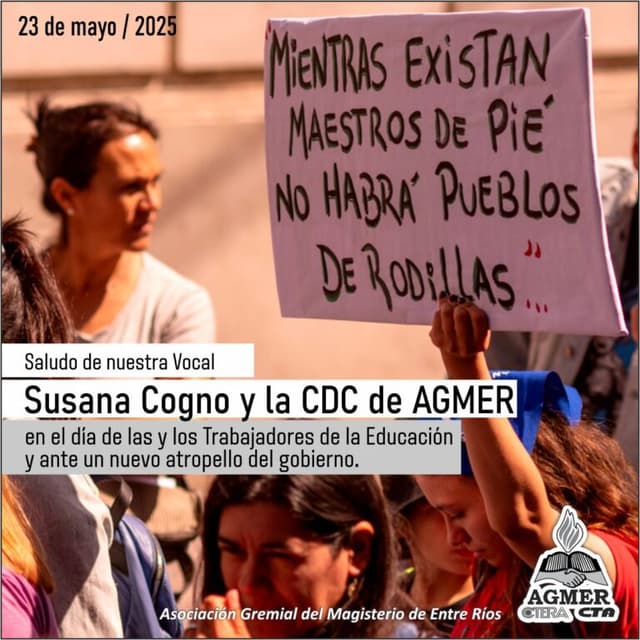 En el día de las y los Trabajadores de la Educación