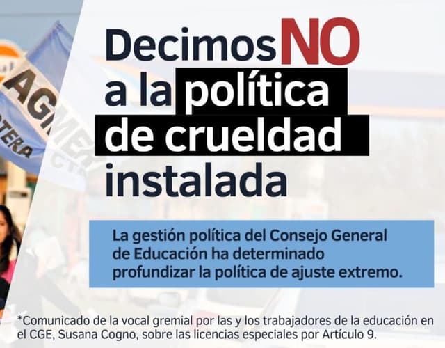 Decimos NO a la política de crueldad instalada